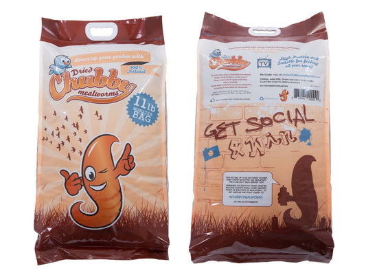 4.99Kg (11Lbs) Dried Chubby Mealworms - - 2