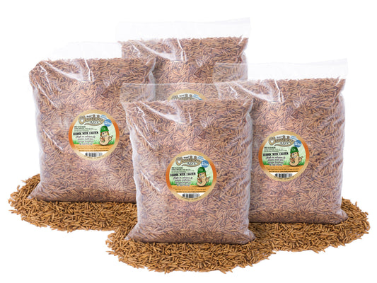 44lbs Chubby Dried Black Soldier Fly Larvae - Chubby Mealworms