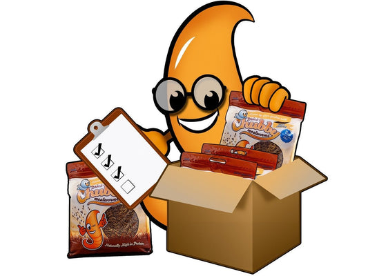 20Lbs Chubby Dried Mealworms (4x 5lb Bags) - Chubby Mealworms